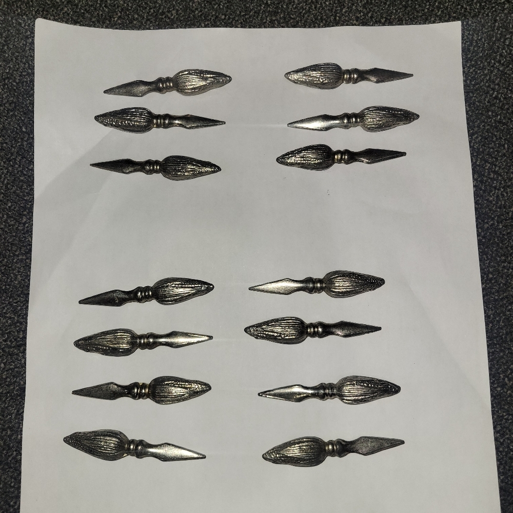 Vintage Metal Corn Cob Holders, Set of 14